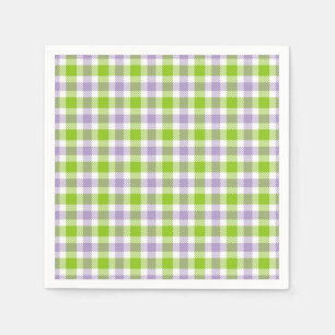 Purple and Green Plaid  Napkin