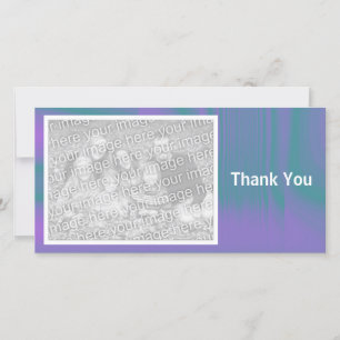 Purple and Green Shadowed Thank You Card