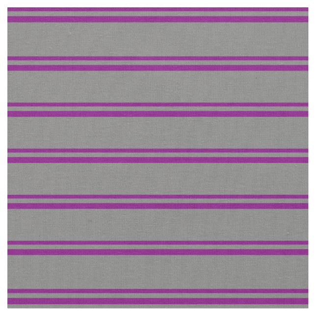Purple and Grey Coloured Stripes Pattern Fabric (Close Up)