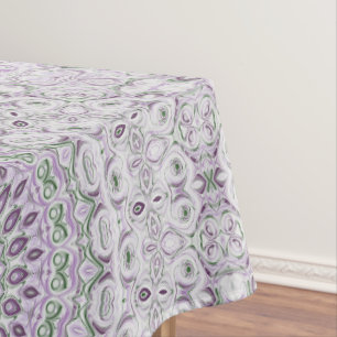 Purple and Grey Medallion Design Tablecloth