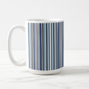 Purple and Grey Stripes Coffee Mug