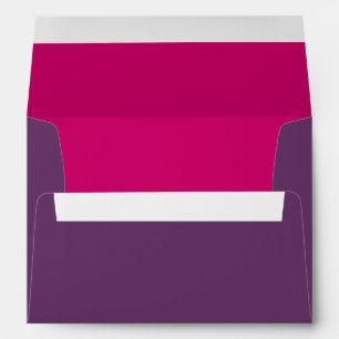 Purple and Hot Pink A-7 Envelope