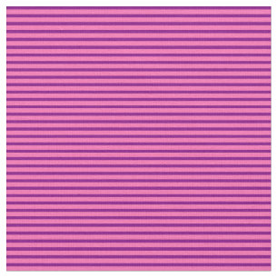 Purple and Hot Pink Coloured Stripes Fabric