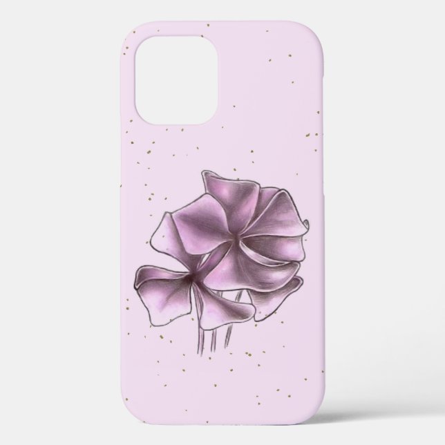 Purple and Lavendar Flower Case-Mate iPhone Case (Back)