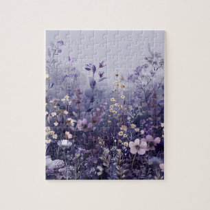 Purple and Lavendar Wildflower Puzzle
