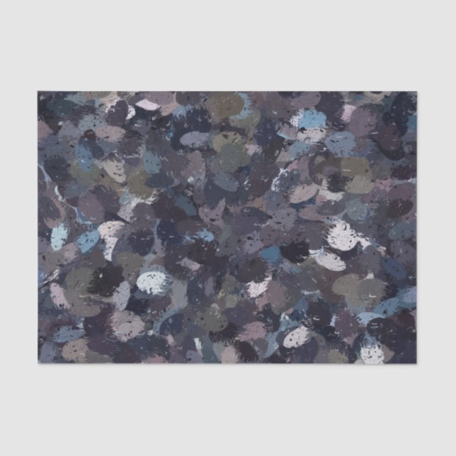 Purple and Lavender Paint Splatter Tissue Paper (Front)
