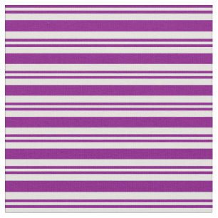 Purple and Light Cyan Stripes Fabric