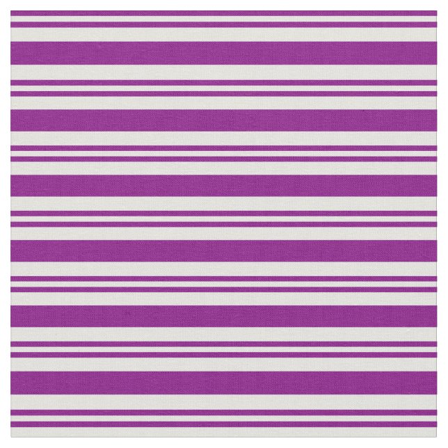 Purple and Light Cyan Stripes Fabric (Close Up)