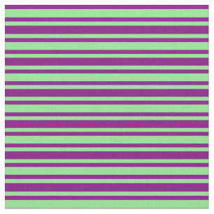 Purple and Light Green Striped Pattern Fabric