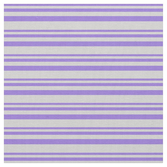 Purple and Light Grey Lines/Stripes Pattern Fabric (Close Up)