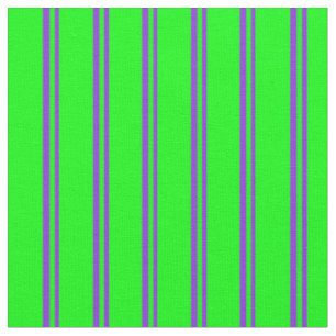 Purple and Lime Lines Pattern Fabric