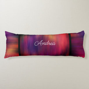 purple and magenta bold bright abstract add text  body cushion
