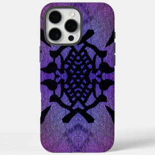Purple and Magenta Symmetrical Pattern iPhone 16 Pro Max Case