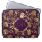 Purple And Metallic Gold Floral Pattern