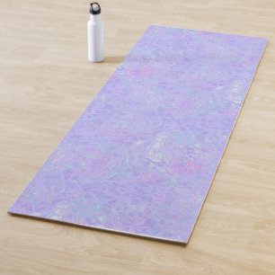Purple and Multicolor Flakes Yoga Mat