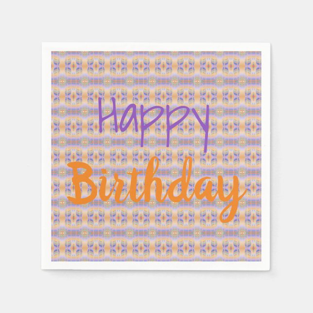 Purple And Orange Napkin (Front)