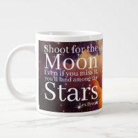 Purple and Orange Nebula with Inspirational Quote