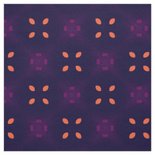 Purple and Orange School Spirit Sports Team Fabric