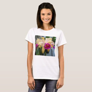 Purple and Peach Orchid T Shirt