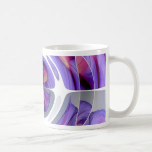 Purple and Pink Abstract Collage Coffee Mug
