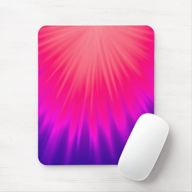 Purple and Pink Abstract Mouse Pad (With Mouse)