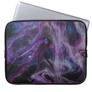 Purple and pink abstract painting laptop sleeve