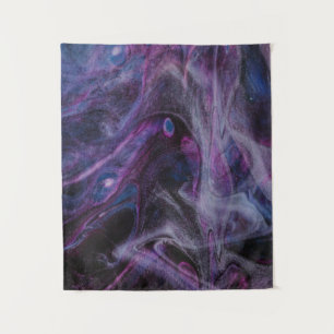 Purple and pink abstract painting tapestry