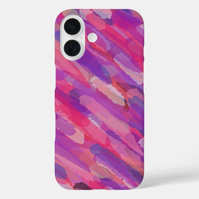 Purple and Pink Abstract Pattern Case-Mate iPhone Case (Back)