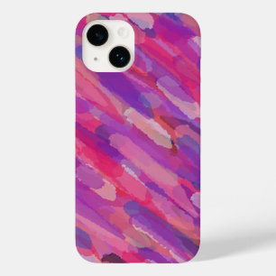 Purple and Pink Abstract Pattern Case-Mate iPhone 14 Case
