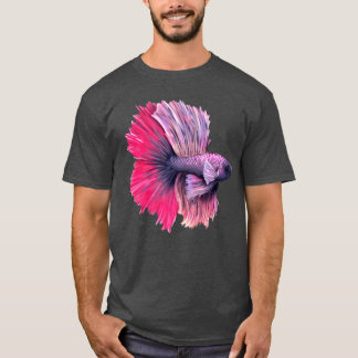 Purple and Pink Betta Fish T-Shirt
