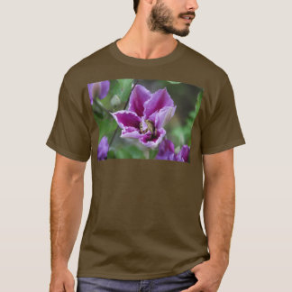 Purple and pink double clematis climbing flower 1 T-Shirt