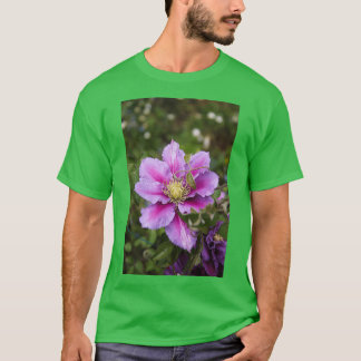 Purple and pink double clematis climbing flower 3 T-Shirt