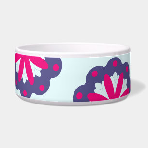 Purple and pink floral shapes illustration