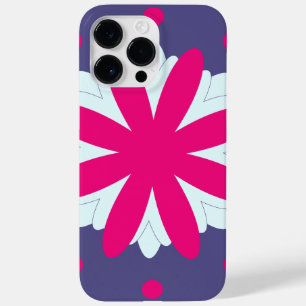 Purple and pink floral shapes illustration  Case-Mate iPhone 14 pro max case