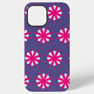 Purple and Pink Floral Shapes iPhone 12 Pro Max Case