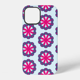 Purple and Pink Floral Shapes iPhone 12 Case