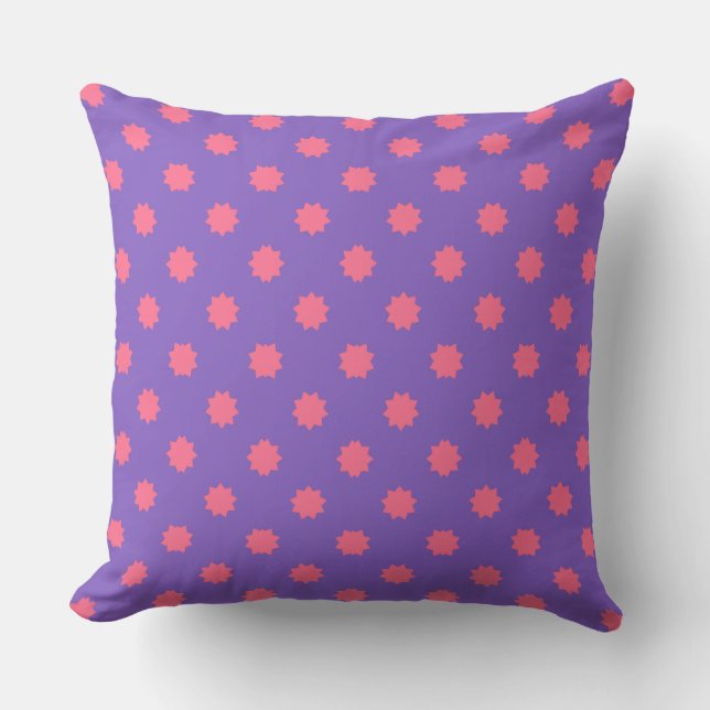 Purple and Pink Geo Cushion (Front)