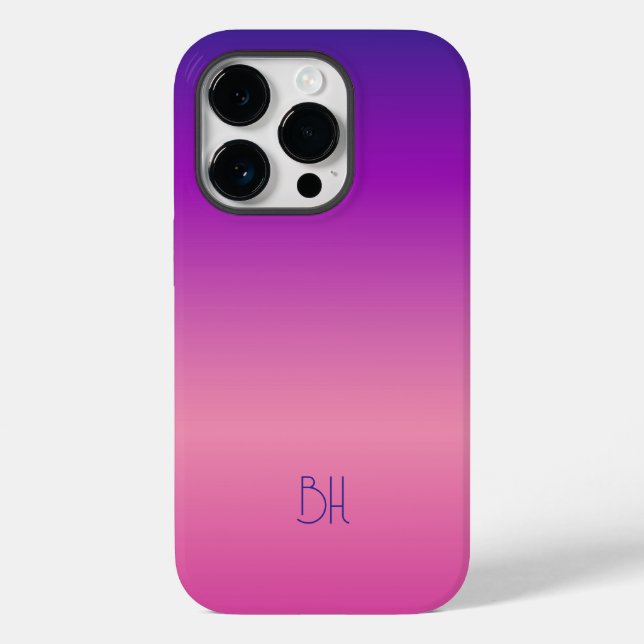 Purple and pink ombre background Case-Mate iPhone case (Back)