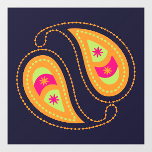 Purple and Pink Paisley