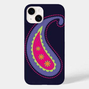 Purple and Pink Paisley Case-Mate iPhone 14 Case
