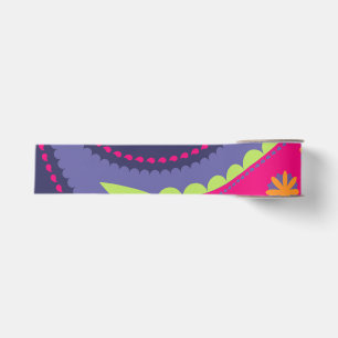 Purple and Pink Paisley Grosgrain Ribbon