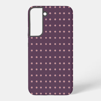 Purple and Pink Polka Dot Pattern Samsung Galaxy Case