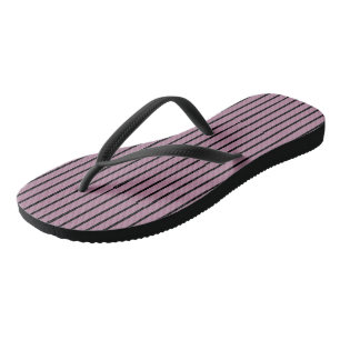 Purple and Pink Stripes Thongs