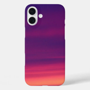 Purple and Pink Sunset Photo iPhone 16 Plus Case