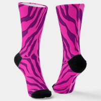 Purple And Pink Tiger Stripes Animal Print