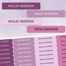 Purple and Pink Typewriter Text Waterproof