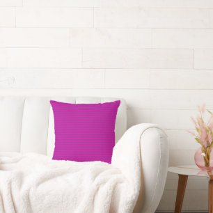 Purple and Pink Vintage Thin Stripes Cushion