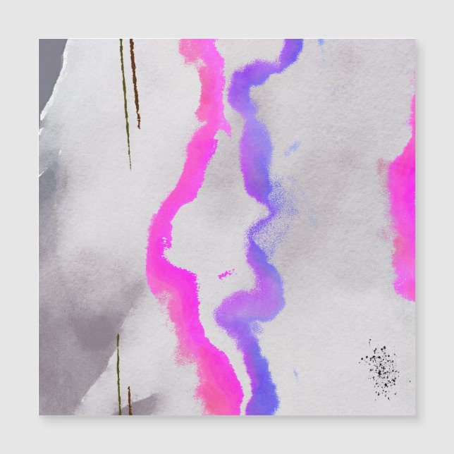 Purple And Pink Watercolor Abstract (Front)