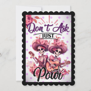 Purple and Pretty Sugar Skull  Thank You Card