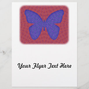 Purple and Red Butterfly Flyer